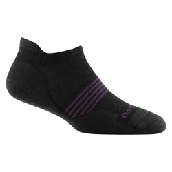 Darn Tough Element Lightweight with Cushion No Show Tab Sock Women's in Black